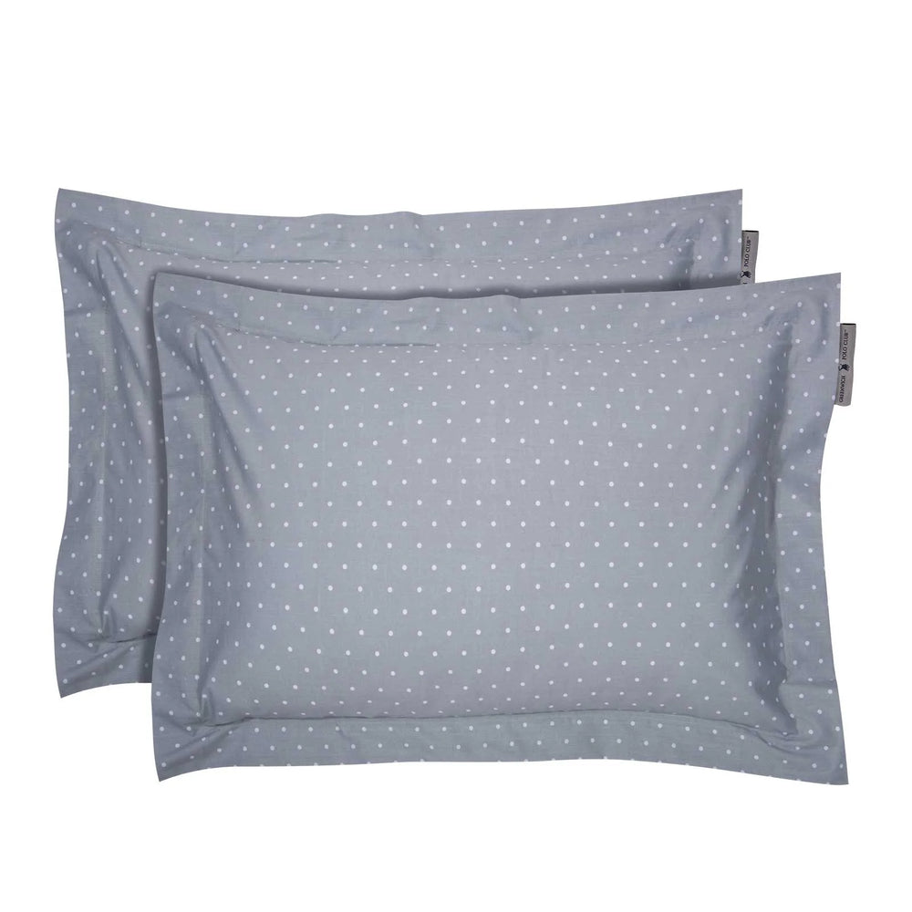 Polo Pillowcase Set Petrol Polka Dots