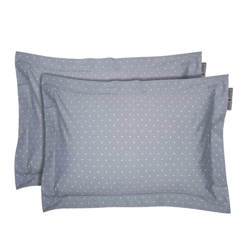 Polo Pillowcase Set Petrol Polka Dots