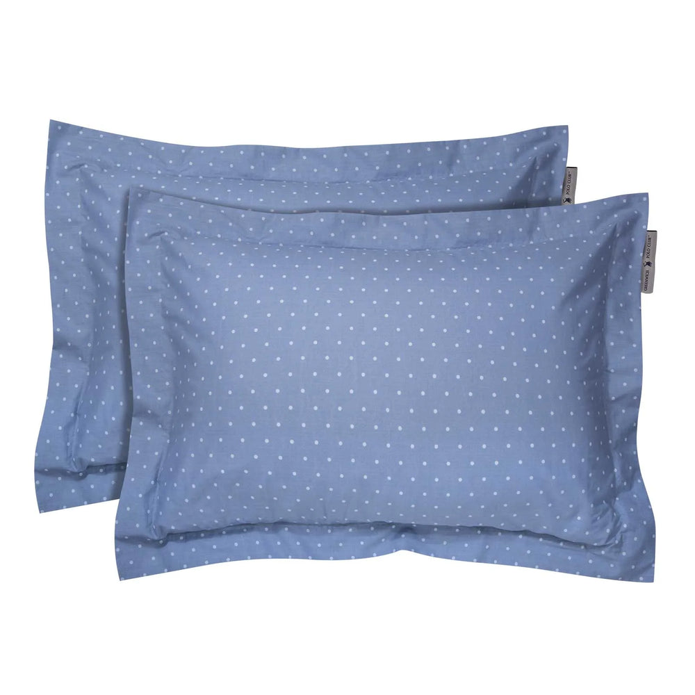 Polo Pillowcase Set Blue Polka Dots