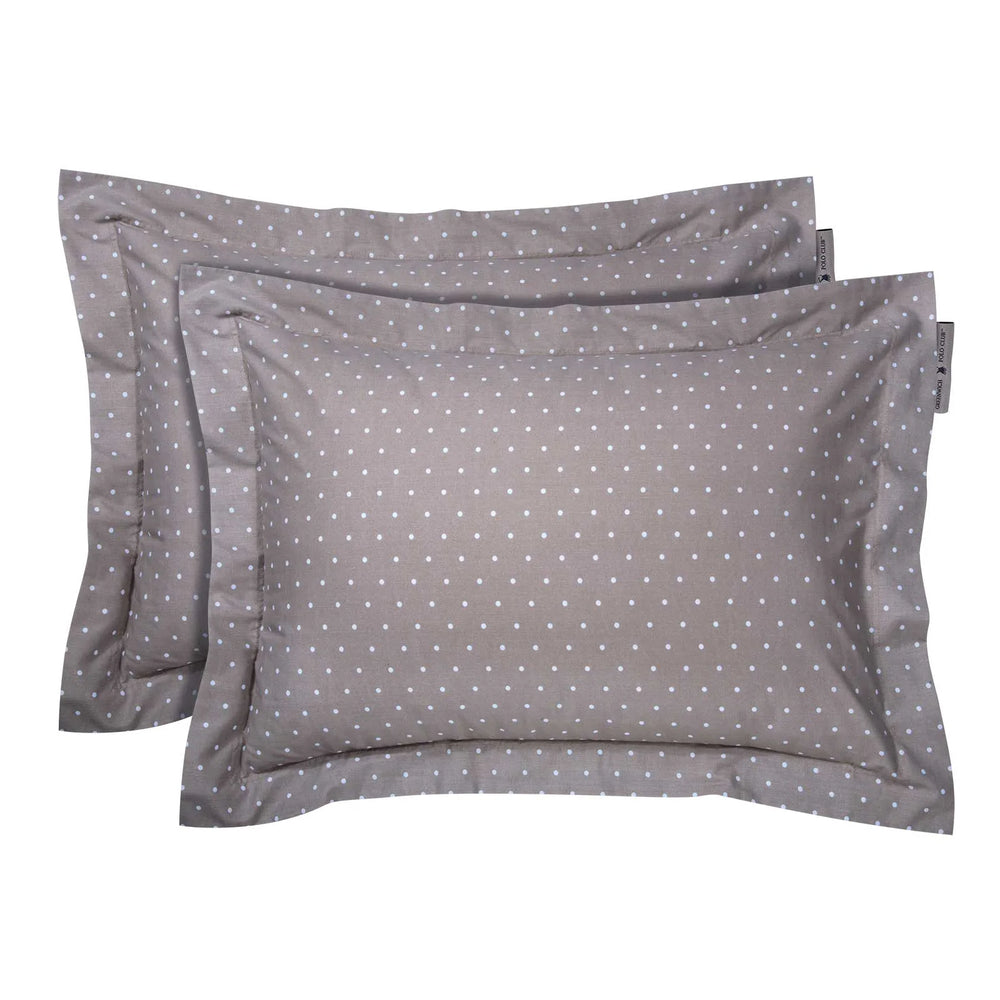 Polo Pillowcase Set Beige Polka Dots