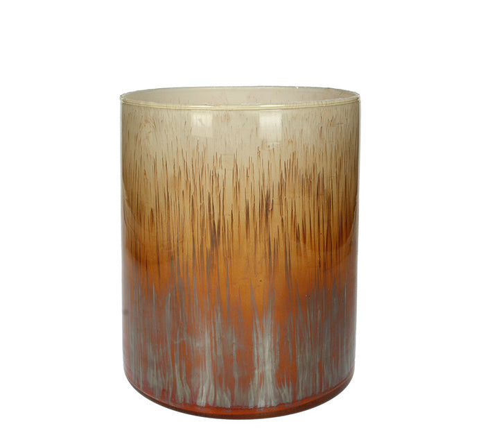 Glass Cylindrical Candle Holder