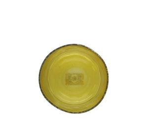 Glass lantern in amber color