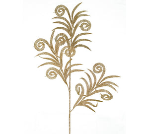 Gold Peacock Decorative Branch – 75 cm