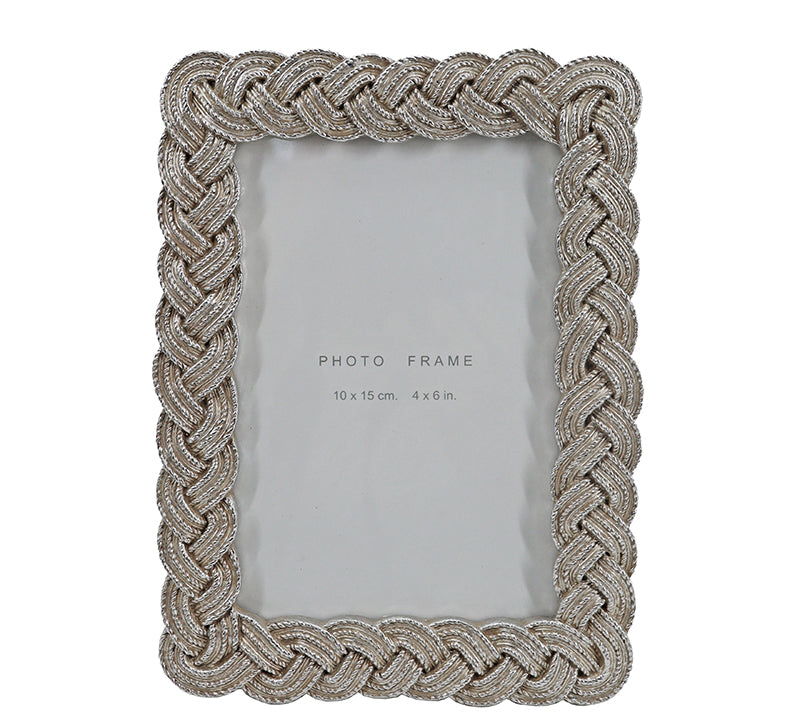 Photo frame made of silver polyresin