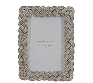 Photo frame made of silver polyresin