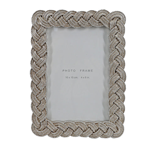 Photo frame made of silver polyresin