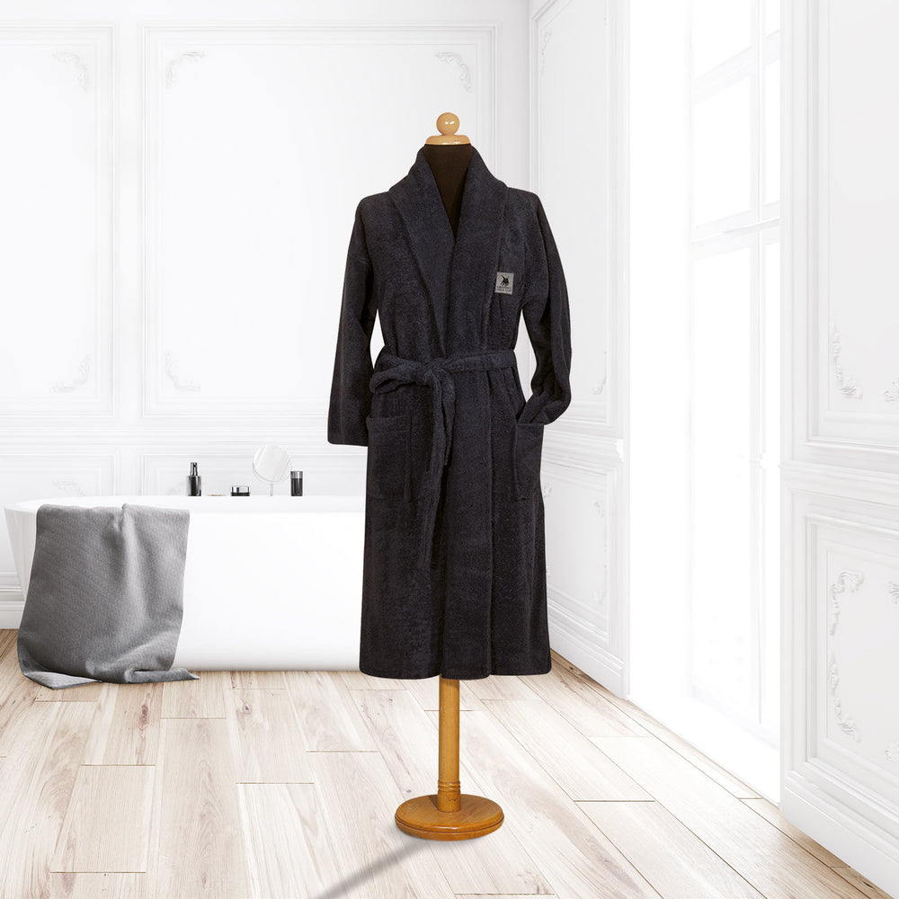 Polo Bathrobe Black