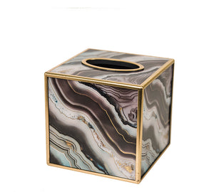 Onyx Square Napkin Holder – Turquoise