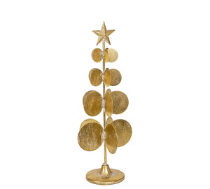 Gold Metal Christmas Tree Decoration – 46.5 cm | ZAROS
