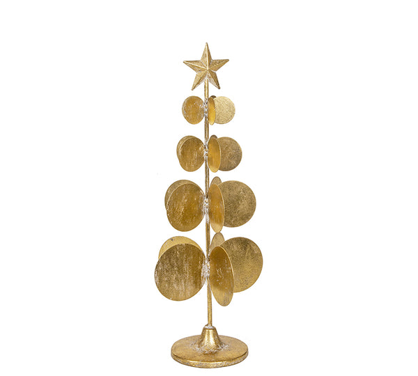 Gold Metal Christmas Tree Decoration – 46.5 cm | ZAROS