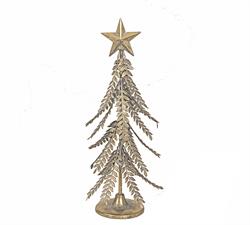 Gold Metal Christmas Tree with Fir Branches – 59.5 cm | ZAROS
