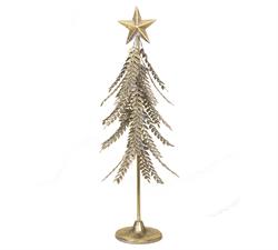 Gold Metal Christmas Tree with Fir Branches – 46.5 cm | ZAROS