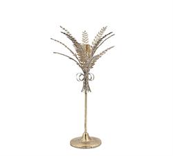 Gold Metal Fir Branch Candle Holder – 42 cm | ZAROS
