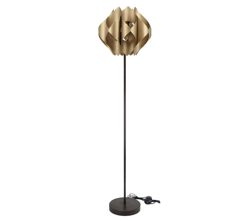 Floor Lamp "Dahlia" in Bronze Color