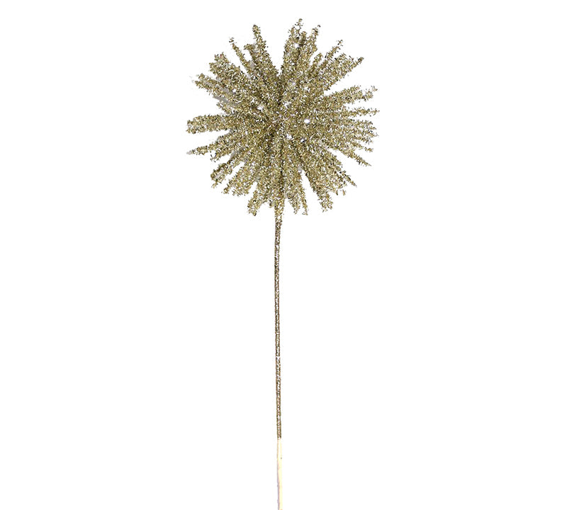 Champagne Glitter Allium Decorative Flower – 46 cm