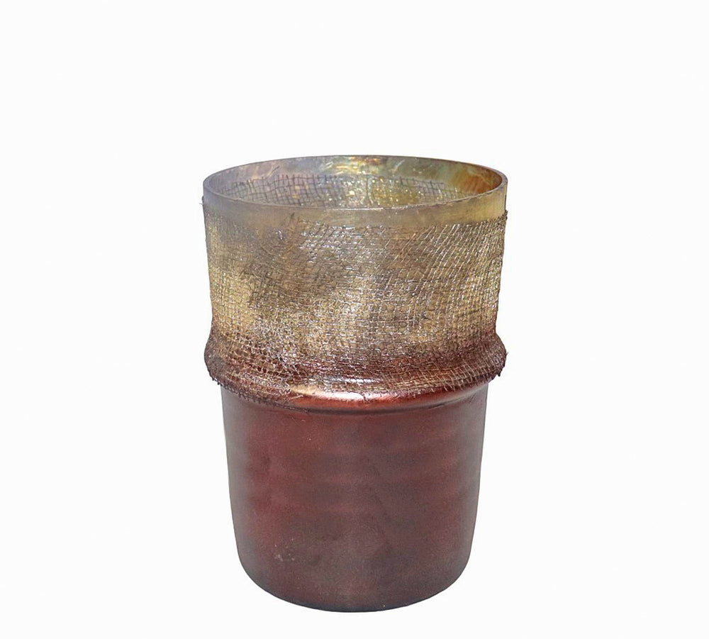 Vintage candle holder Bordeaux/Gold