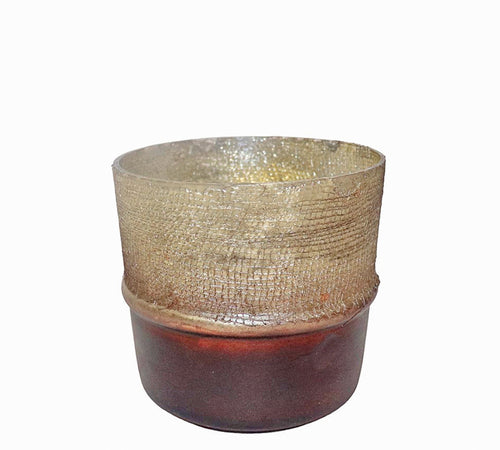 Vintage candle holder Bordeaux/Gold