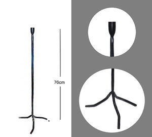 Tall handmade iron candlestick