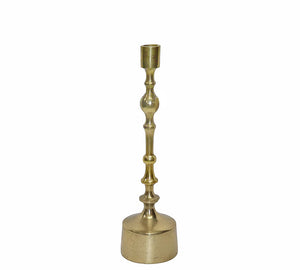 Gold Aluminium Candle Holder – 35.5 cm | ZAROS