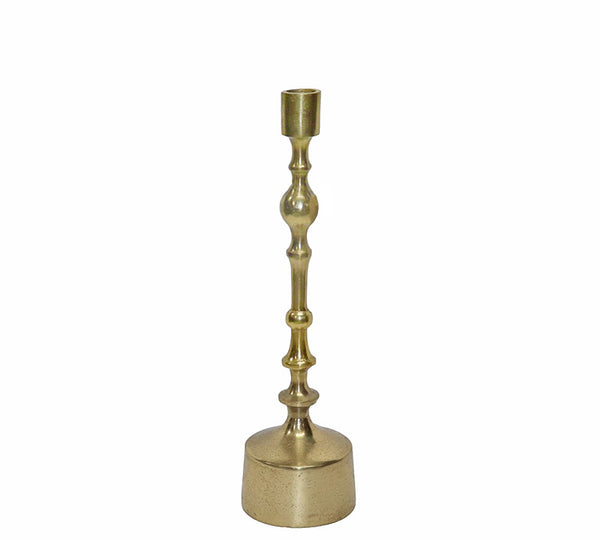 Gold Aluminium Candle Holder – 35.5 cm | ZAROS
