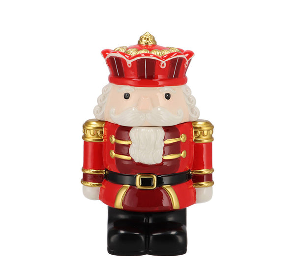 Christmas Nutcracker Candy Jar – Red, 28 cm