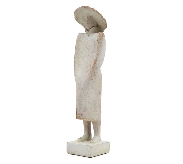 Decorative Woman Figurine with Hat – 45 cm | ZAROS
