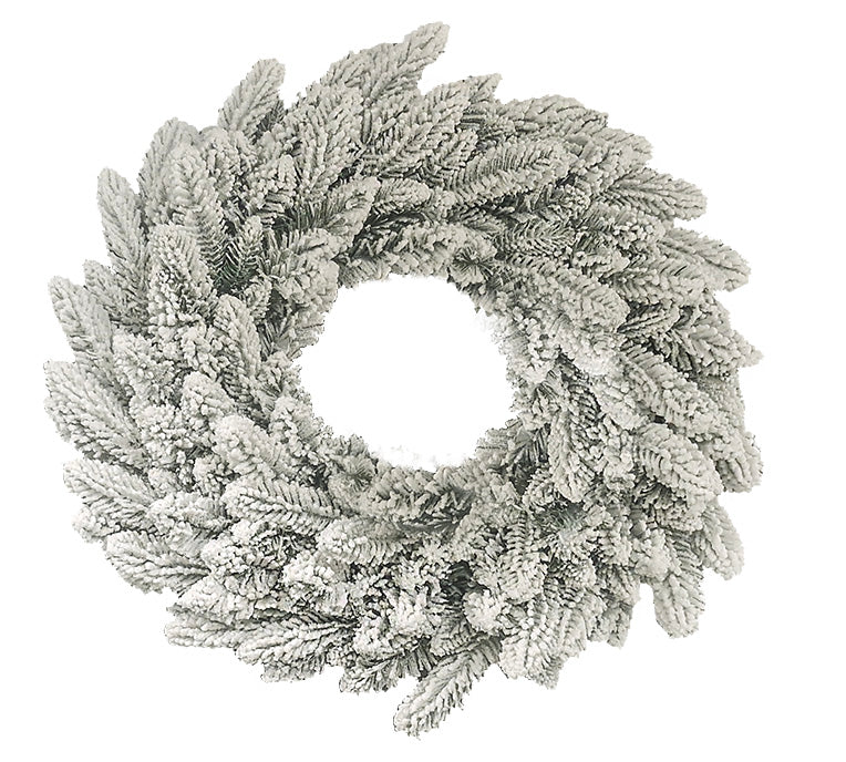 Deluxe Snow-Covered Christmas Wreath – 50 cm