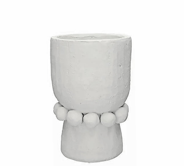 Sevora White Ceramic Vase – 28.6 cm