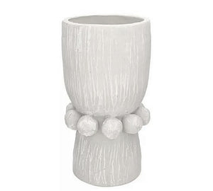 Sevora White Ceramic Vase – 36.5 cm