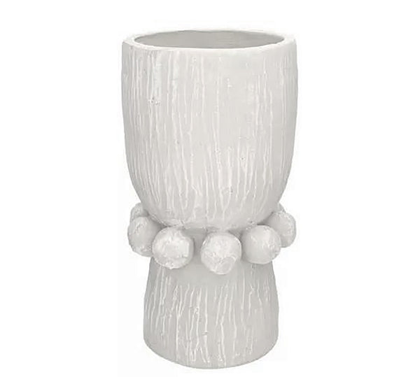 Sevora White Ceramic Vase – 36.5 cm