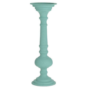 Inart Mint Green Metal Candle Holder 10×10×31 cm