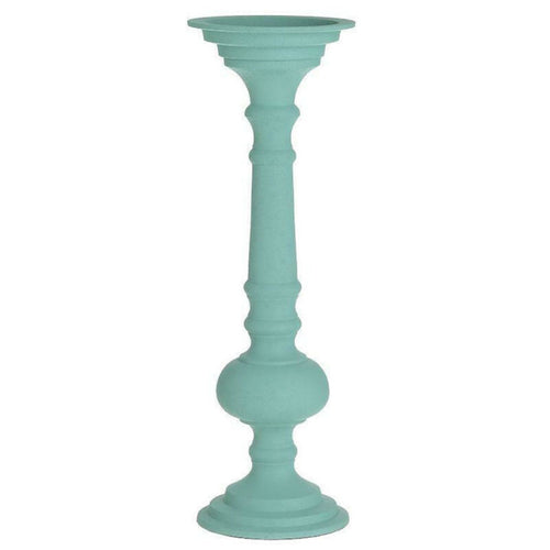 Inart Mint Green Metal Candle Holder 10×10×31 cm