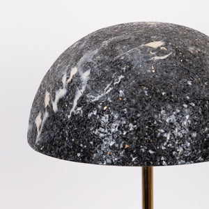 Table lamp metal mosaic black antique