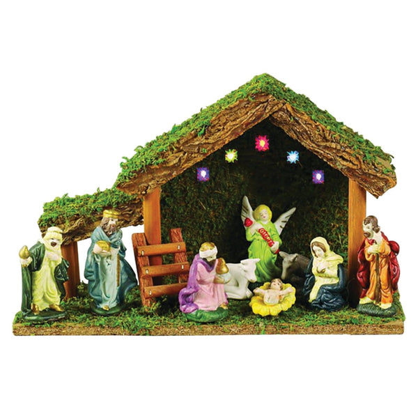 Wooden Christmas manger