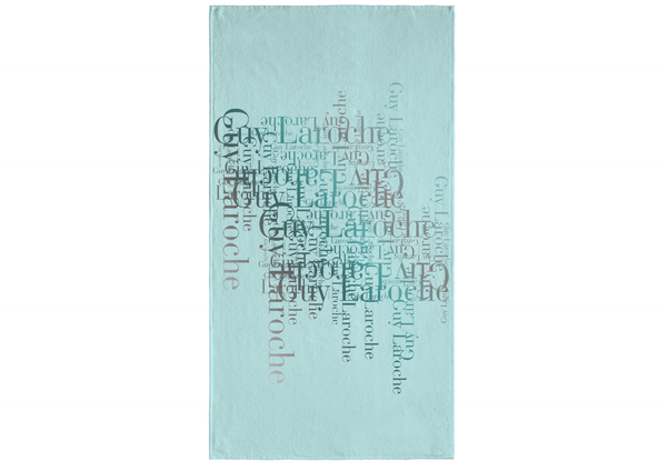 Guy Laroche Velour Printed Beach Towel