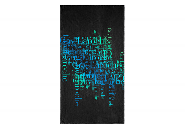 Guy Laroche Velour Printed Beach Towel