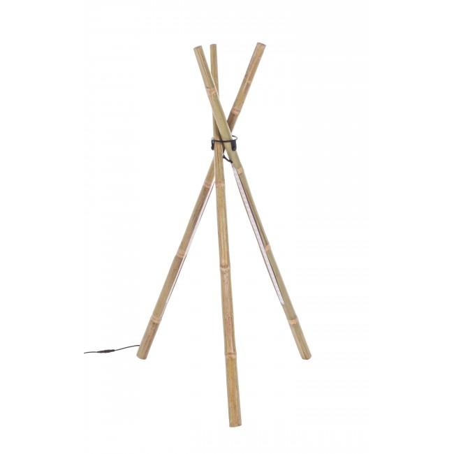 Beige Bamboo LED Floor Lamp 51×47×109 cm