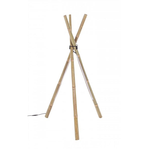 Beige Bamboo LED Floor Lamp 51×47×109 cm