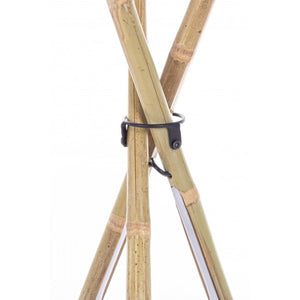 Beige Bamboo LED Floor Lamp 51×47×109 cm