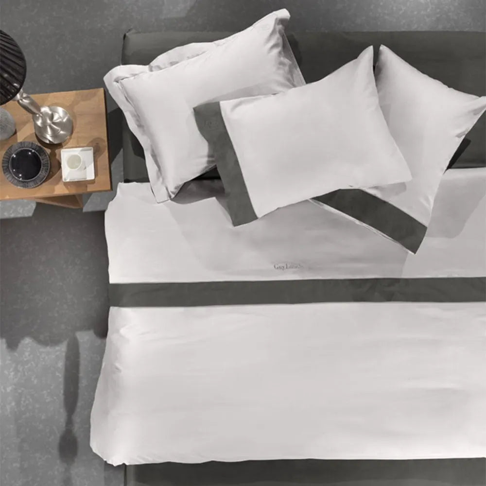 Guy Laroche Silky Silver-Anthracite Bed Sheet Set 270x280