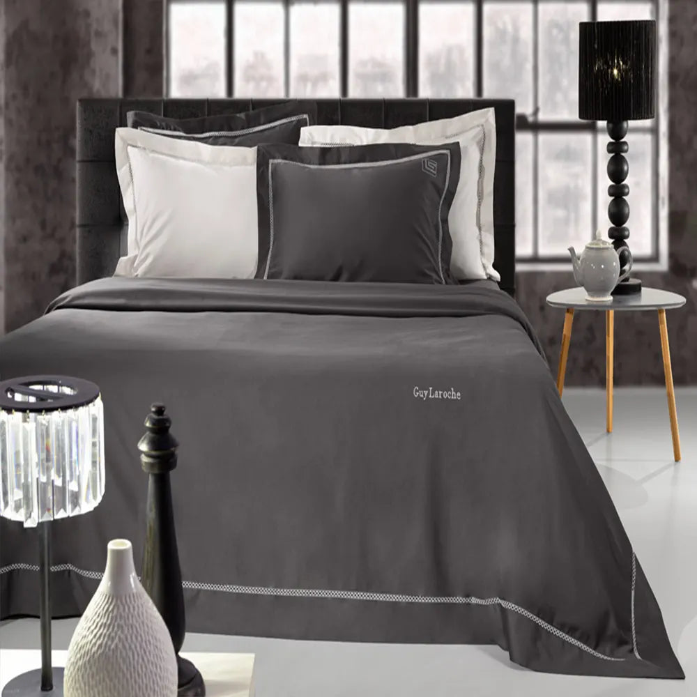 Guy Laroche Blend Anthracite Bed Sheet Set 270x280