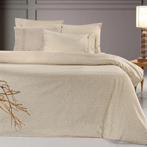 Guy Laroche Mira Mocca Bed Sheet Set 165x200+35