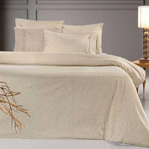 Guy Laroche Mira Mocca Bed Sheet Set 165x200+35