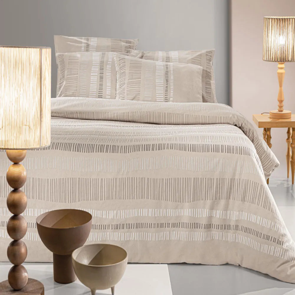 Guy Laroche Nuvolo Taupe Bed Sheet Set 165x200+35