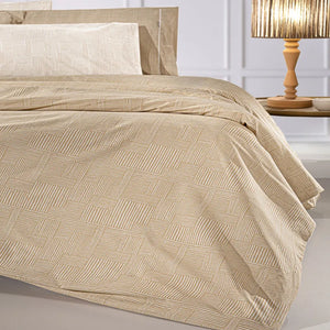 Guy Laroche Stencil Mocca Bed Sheet Set 170x200+32