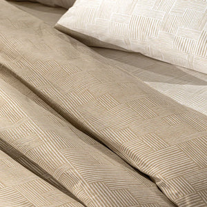 Guy Laroche Stencil Mocca Bed Sheet Set 170x200+32