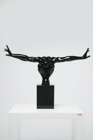 Black Athlete Decorative Figurine Acrylic 75×23×52 cm