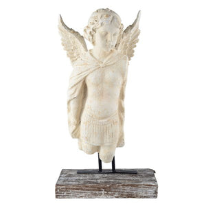 Decorative angel on a wooden base