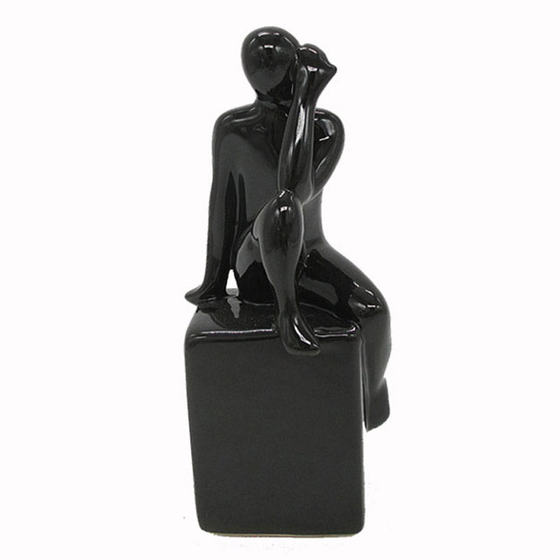ART ET LUMIERE Decorative Ceramic Figurine – Black