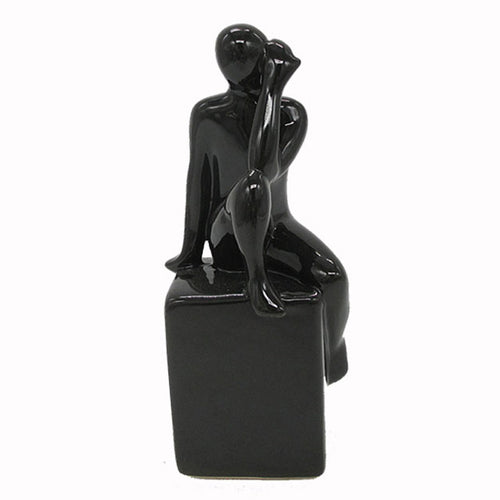 ART ET LUMIERE Decorative Ceramic Figurine – Black